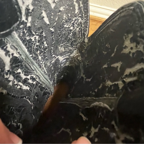 Justin Black Western Women's Boots Size 7C - Picture 11 of 12